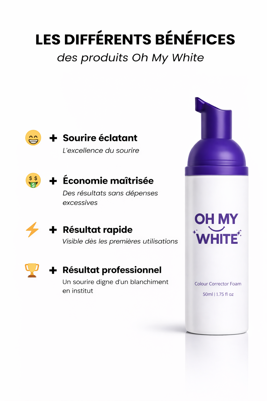 Oh My White™ - Mousse Blancheur Instantanée