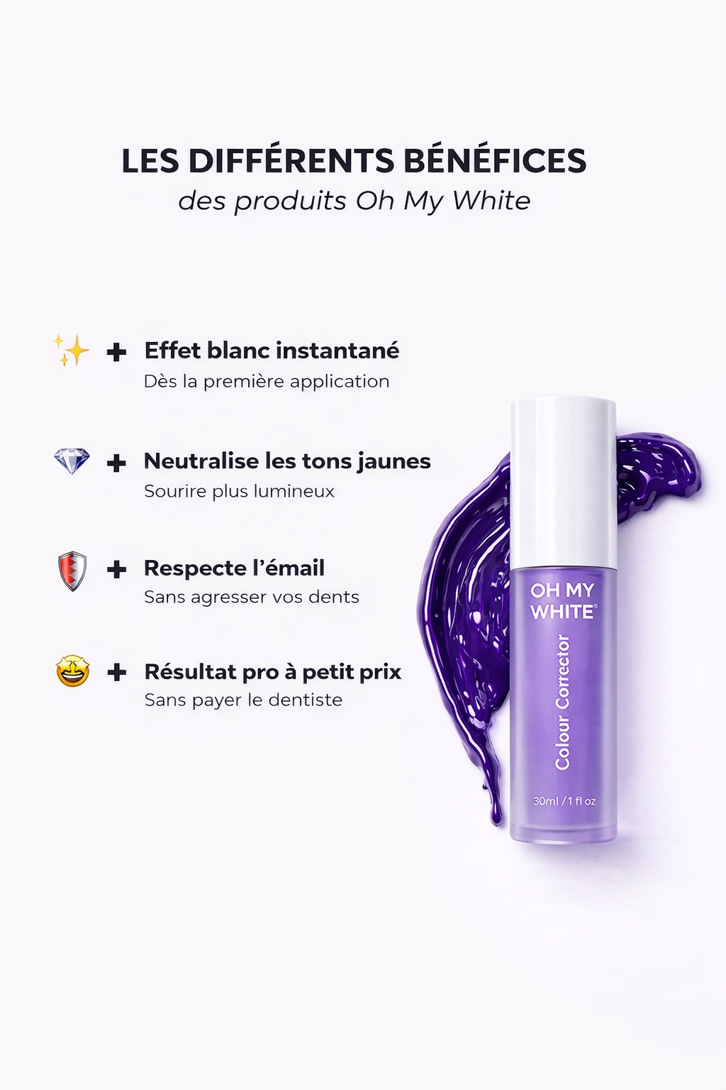 Oh My White™ - Sérum Correcteur de Couleur Violet
