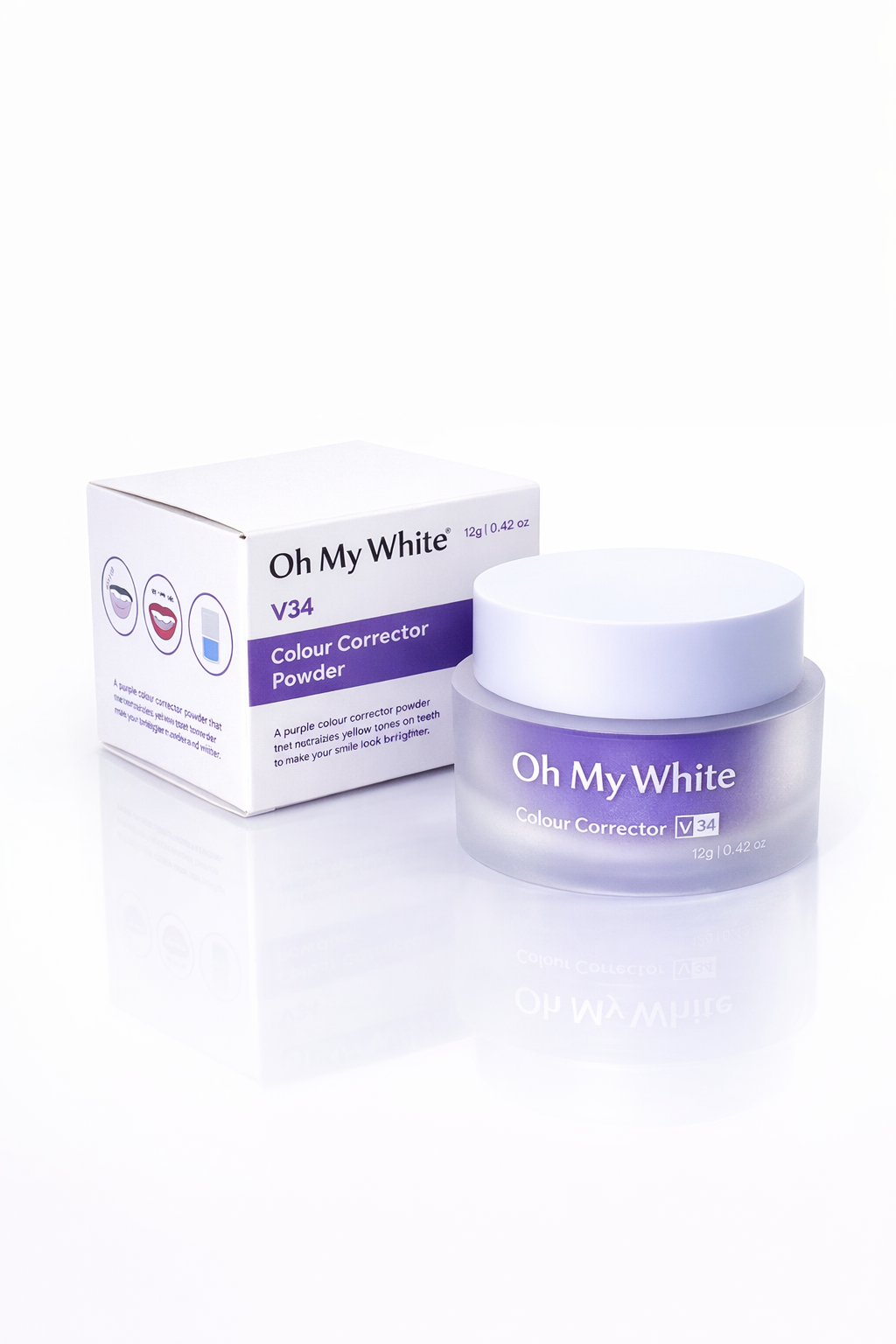 Oh My White™ – Poudre Correctrice de Couleur Dents Instantané